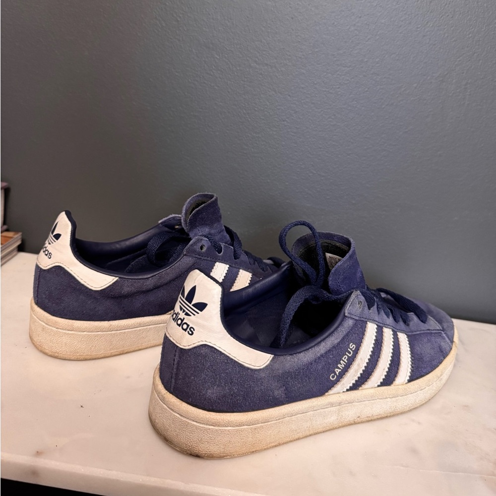 Adidas Campus Blue Suede Sneakers - Picture 3 of 7